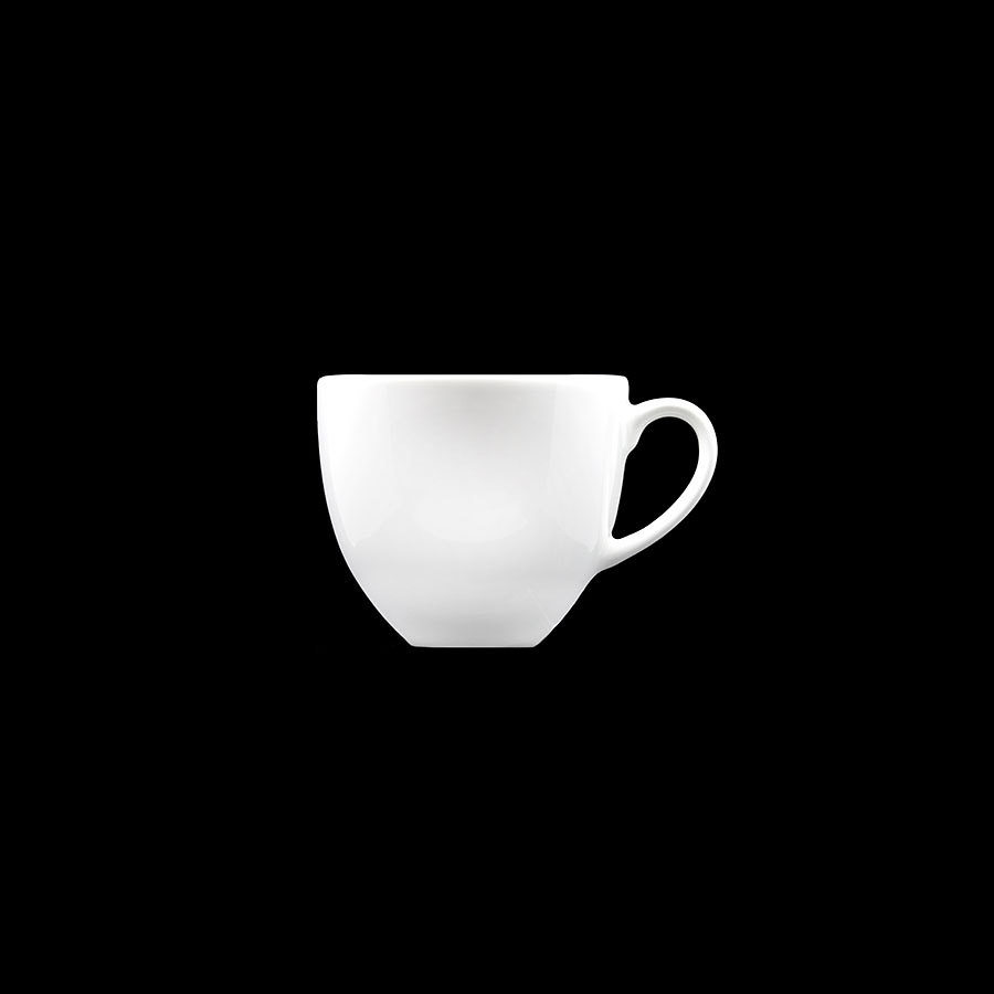 Creme Monet Vitrified Porcelain White Cup 23cl 8oz