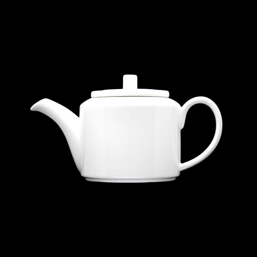 Creme Monet Vitrified Porcelain White Teapot 80cl 28oz