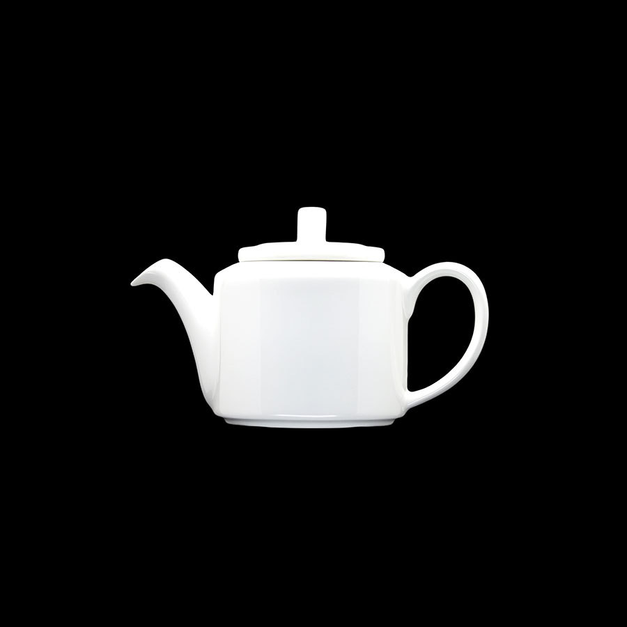 Creme Monet Vitrified Porcelain White Teapot 40cl 14oz