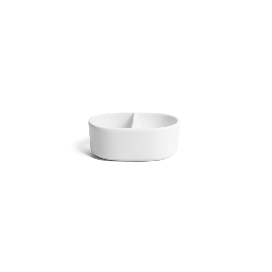 Creme Monet Vitrified Porcelain White Sachet Holder 11cm