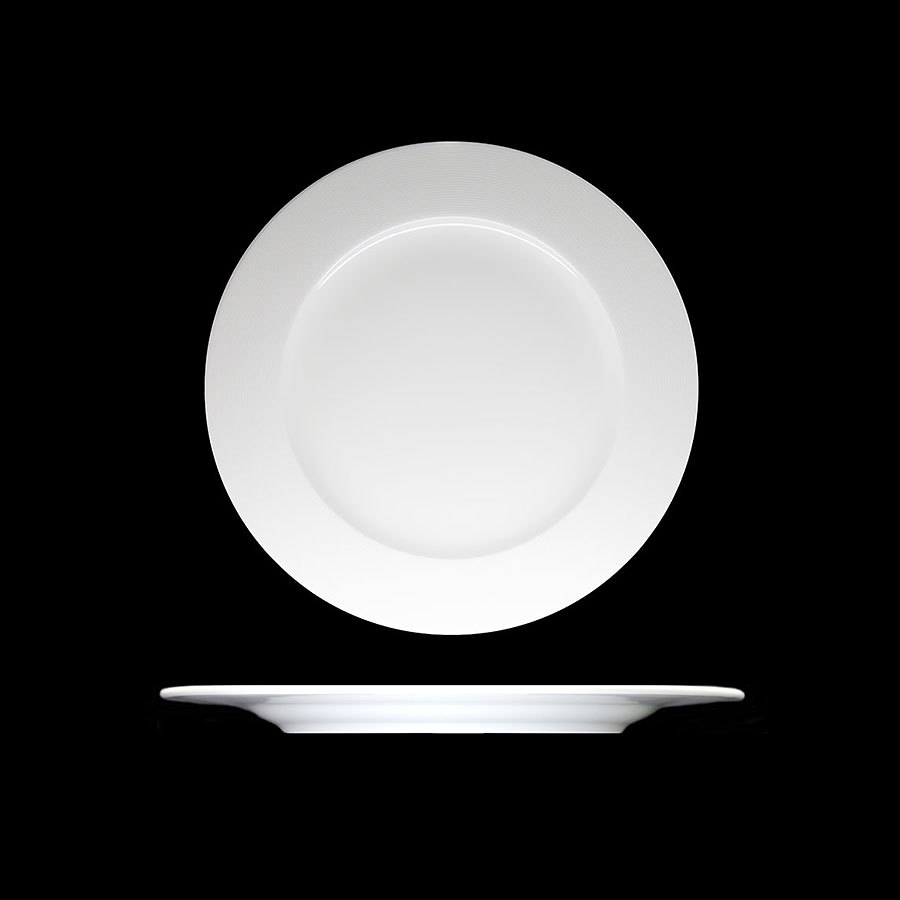 Creme Cezanne Vitrified Porcelain White Round Plate 17cm