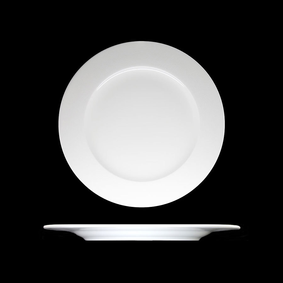 Creme Cezanne Vitrified Porcelain White Round Plate 21cm