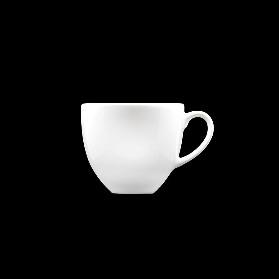 Creme Cezanne Vitrified Porcelain White Cup 34cl 12oz