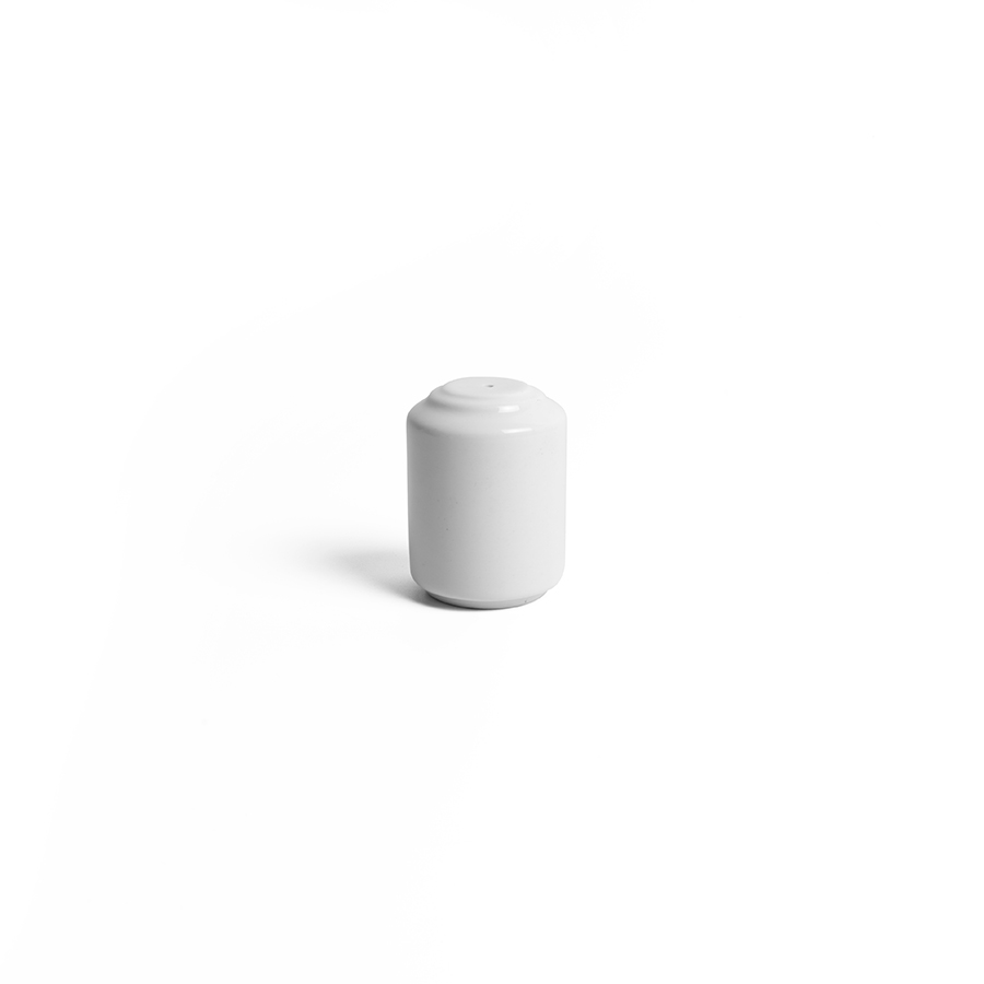 Creme Monet Vitrified Porcelain White Salt Pot 6cm