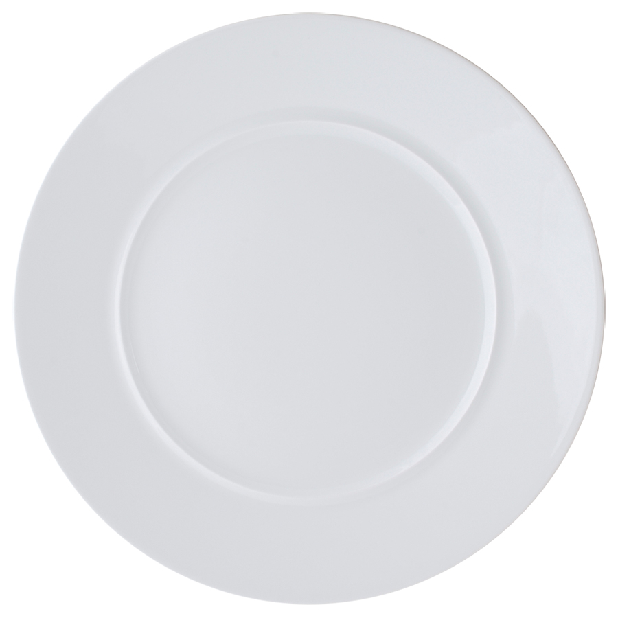 Ariane Style Vitrified Porcelain White Round Plate 31cm