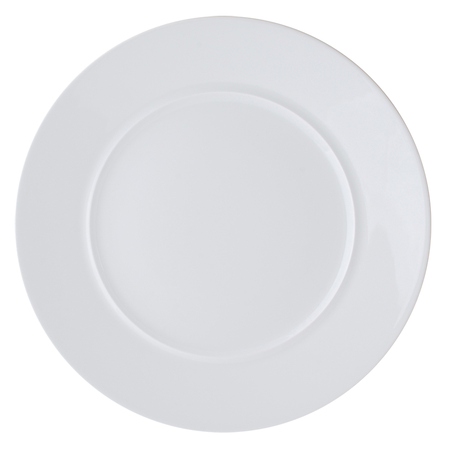 Ariane Style Vitrified Porcelain White Round Plates 28cm