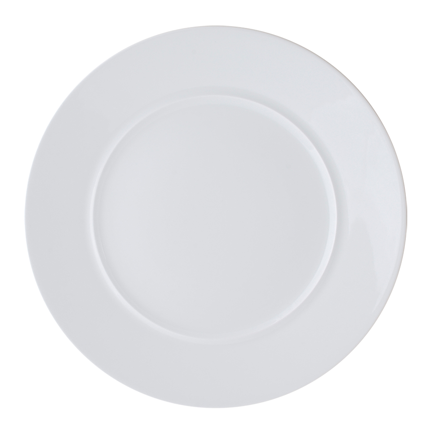 Ariane Style Vitrified Porcelain White Round Plates 25cm
