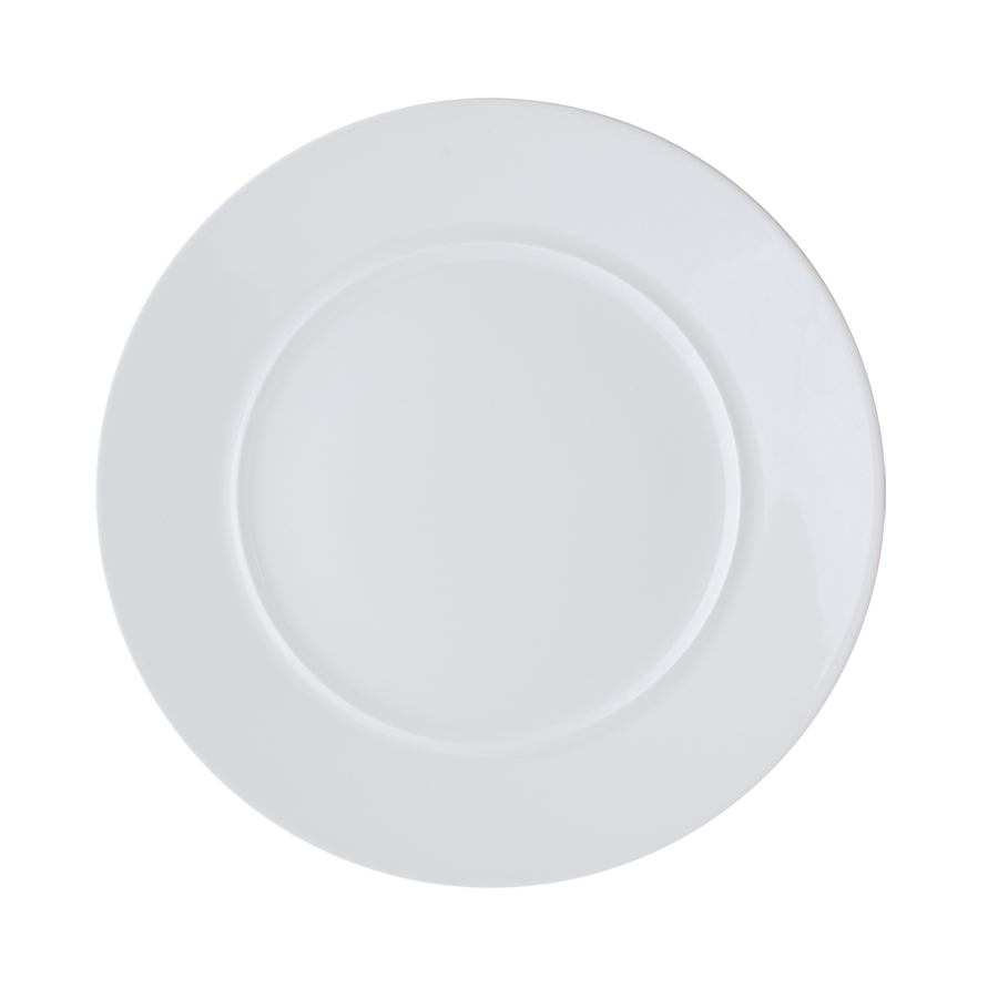 Ariane Style Vitrified Porcelain White Round Plates 22cm