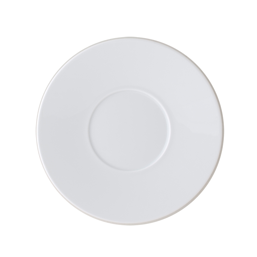 Ariane Style Vitrified Porcelain White Round Saucer 16cm