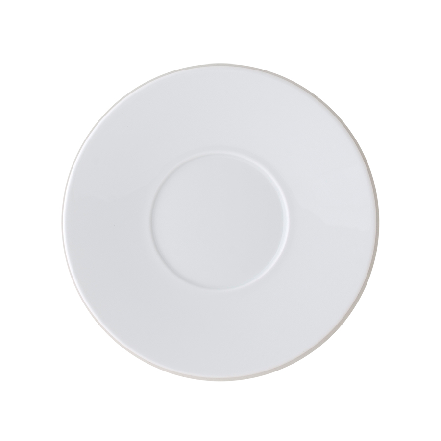 Ariane Style Vitrified Porcelain White Round Saucer 14cm