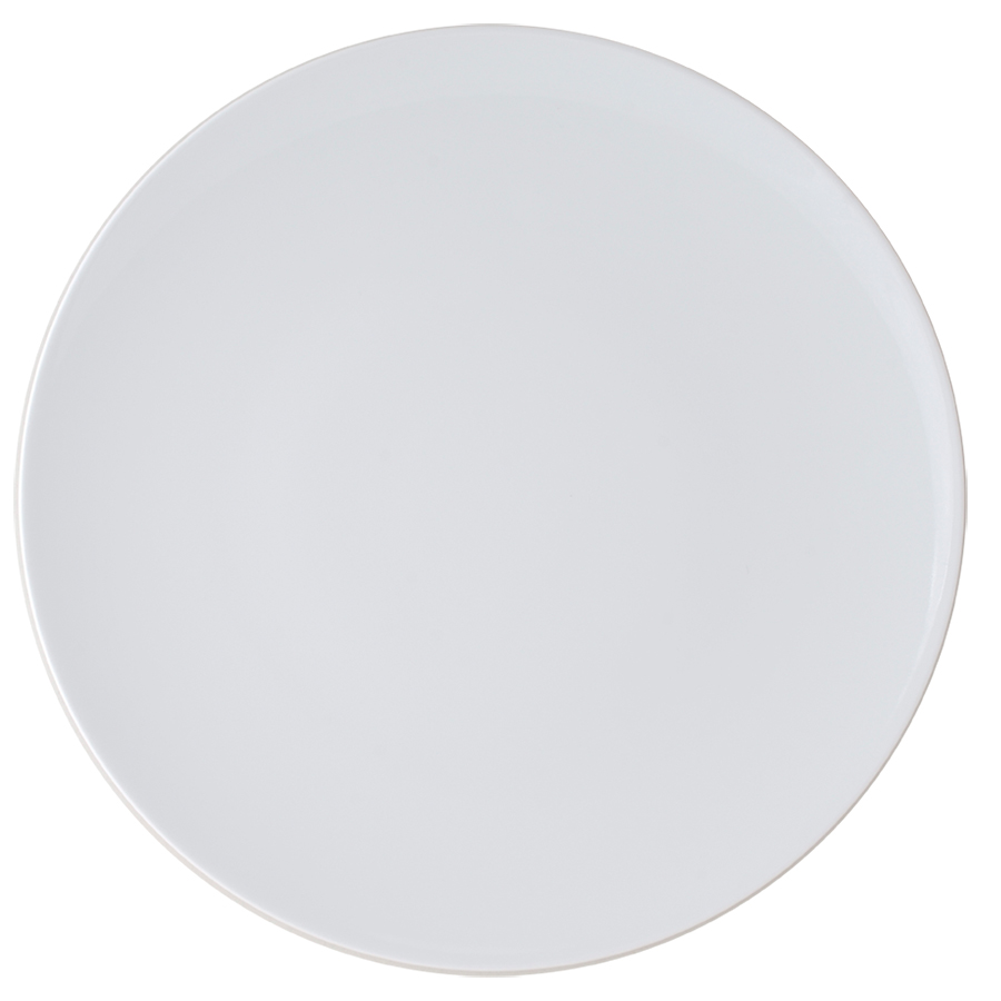 Ariane Style Vitrified Porcelain White Round Coupe Plate 31cm