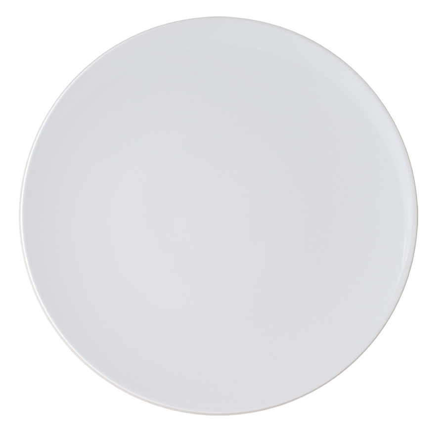 Ariane Style Vitrified Porcelain White Round Coupe Plate 28cm