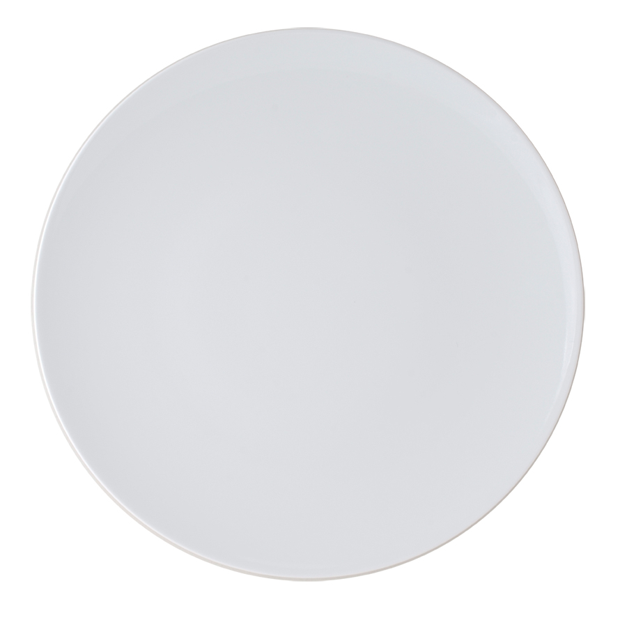Ariane Style Vitrified Porcelain White Round Coupe Plate 25cm