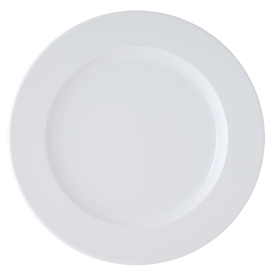Ariane Brasserie Vitrified Porcelain White Round Plate 27cm