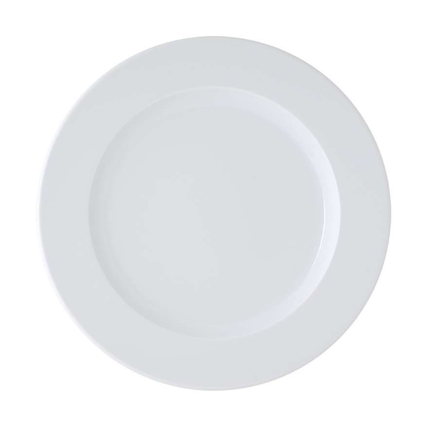 Ariane Brasserie Vitrified Porcelain White Round Plate 21cm