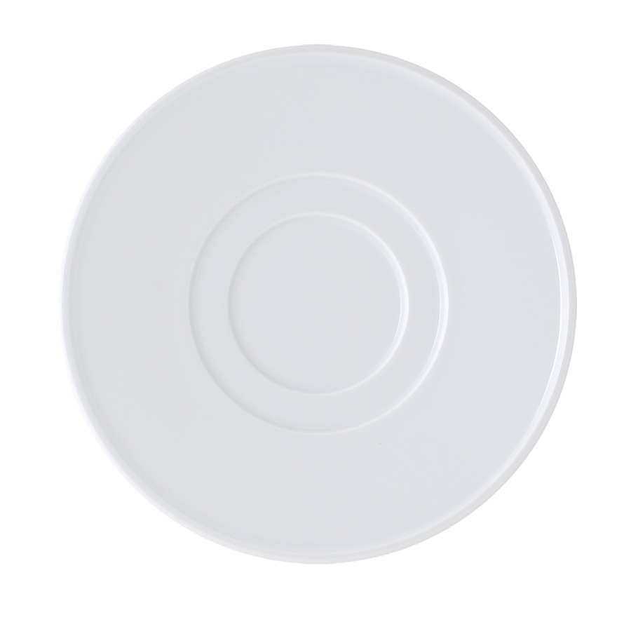 Ariane Brasserie Vitrified Porcelain White Round Saucer 13cm