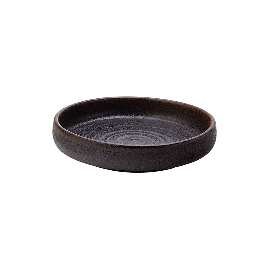 Utopia Fuji Terracotta Brown Round Low Dish 18cm 7 Inch