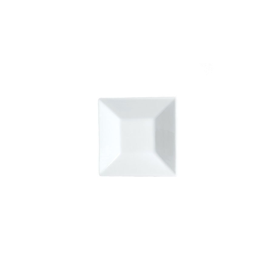 Steelite Varick Vitrified Porcelain White Square Sauce Dish 7.6cm 1.5cl