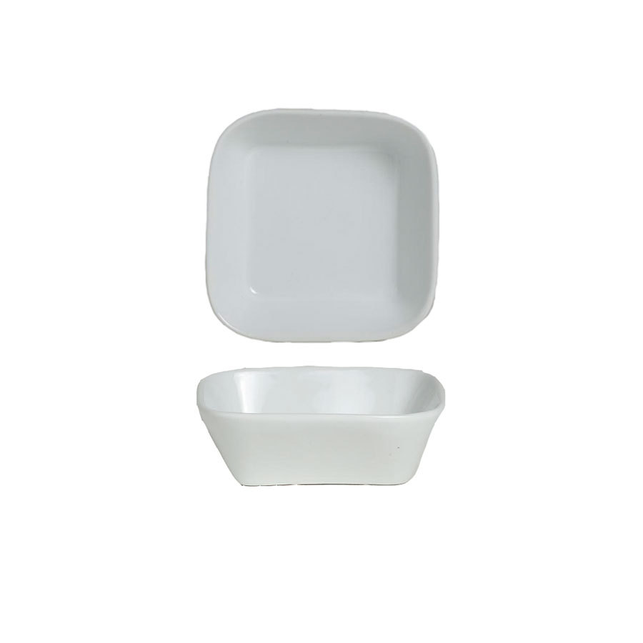 Steelite Varick Vitrified Porcelain White Square Ramekin 7.9cm 8.2cl