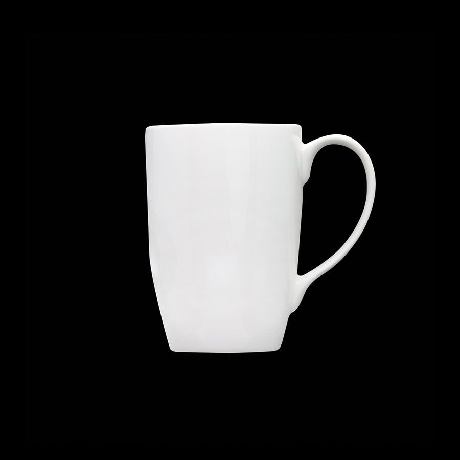 Creme Monet Vitrified Porcelain White Mug 35cl 12oz