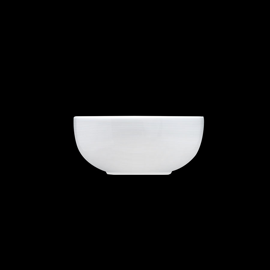 Creme Cezanne Vitrified Porcelain White Round Side Bowl 9cm