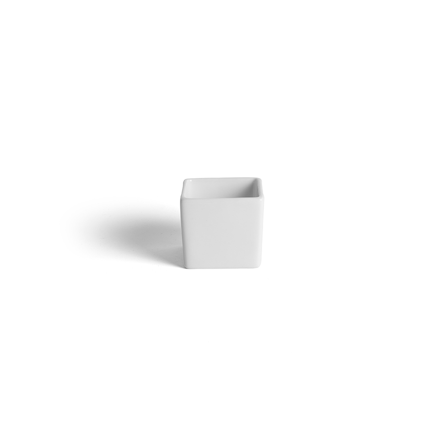 Creme Miniatures Vitrified Porcelain White Cube 5.9x4.9cm