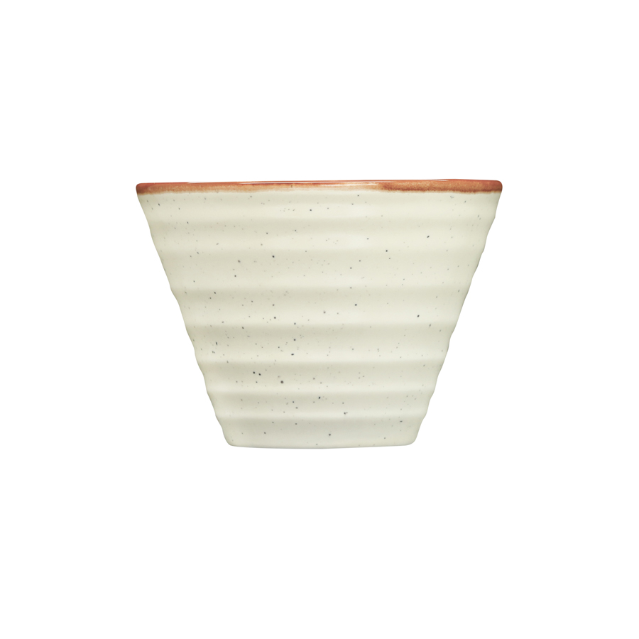 Artisan Coast Vitrified Fine China Cream Round Stacking Conical Side Bowl 11cm