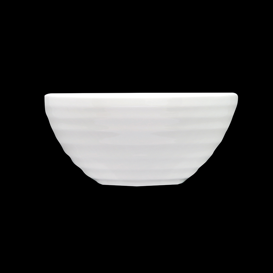 Artisan Creme Vitrified Fine China White Round Side Bowl 14cm