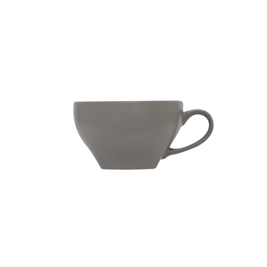 Artisan Pebble Vitrified Fine China Grey Cappucinno Cup 30cl