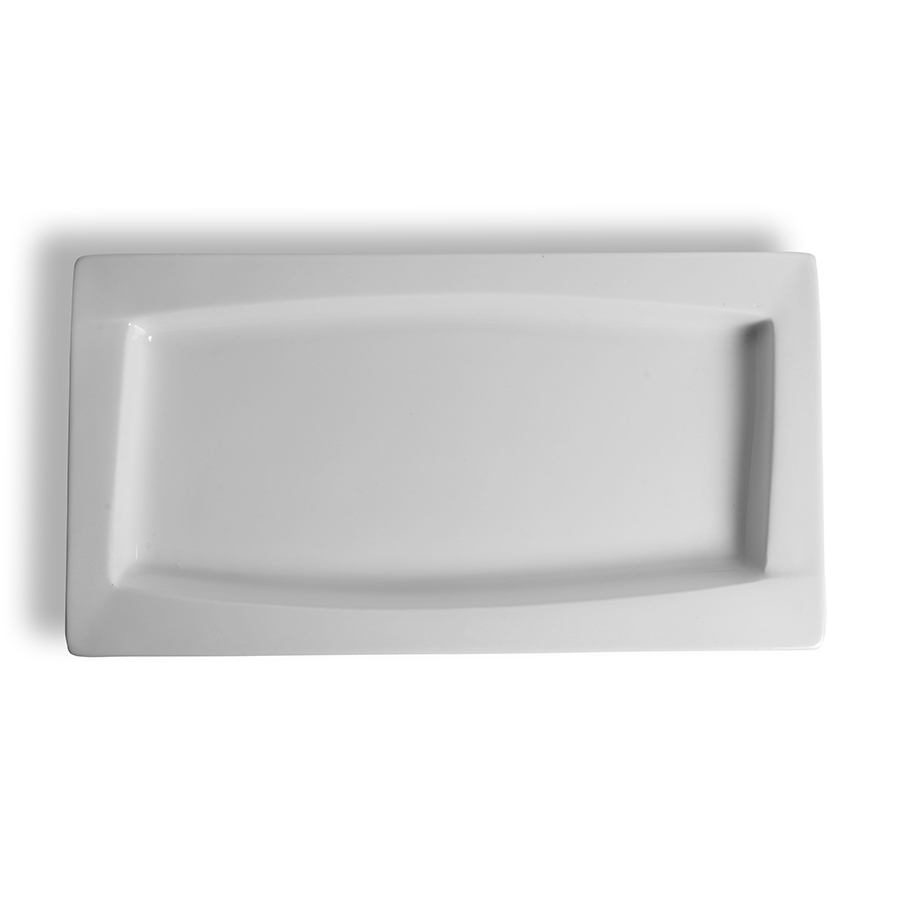 Creme Galerie Vitrified Porcelain White Gastronorm Platter 1/3 25mm Deep