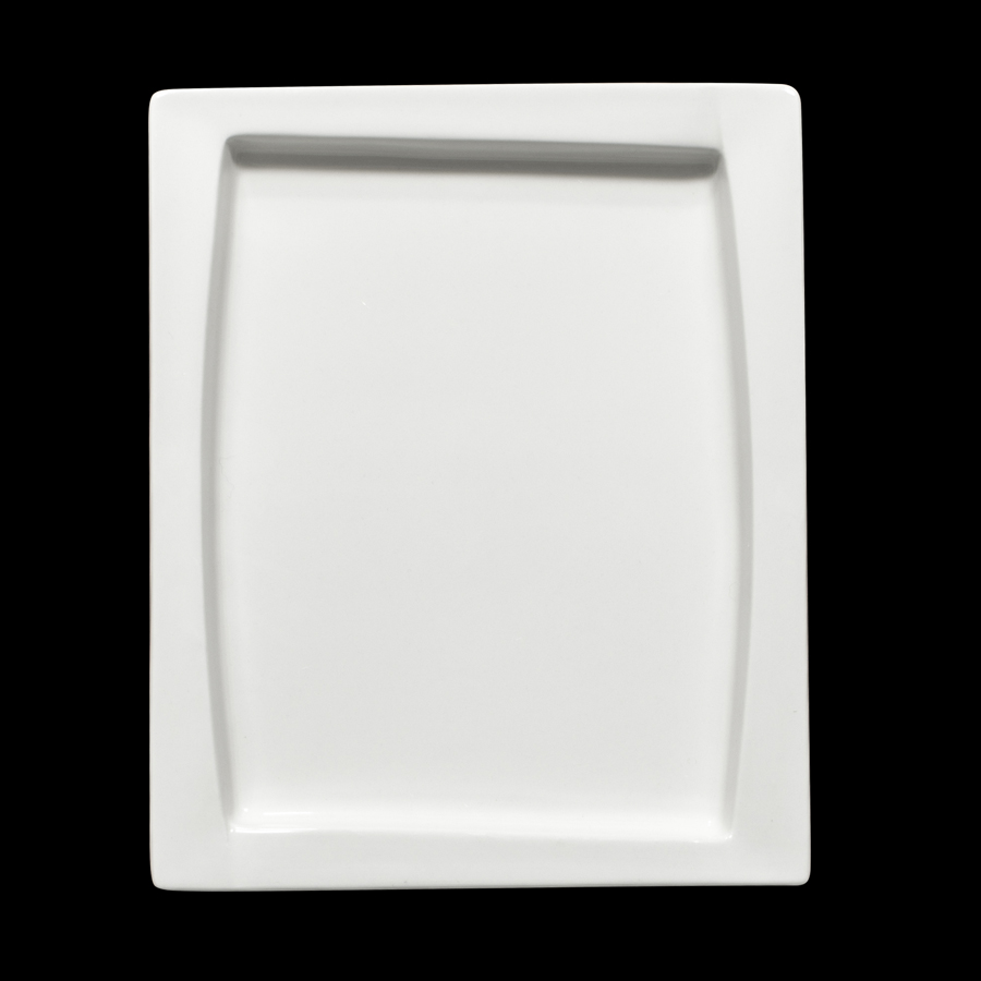Creme Galerie Vitrified Porcelain White Gastronorm Platter 1/2 25mm Deep