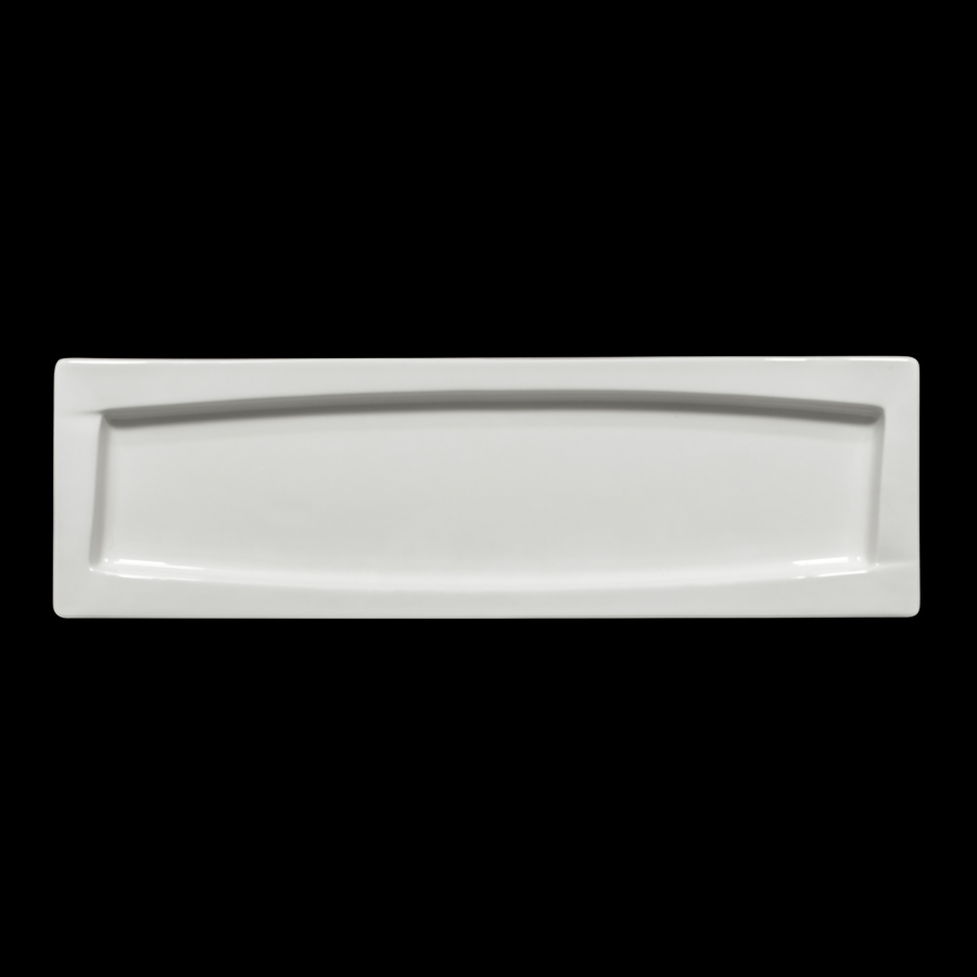 Creme Galerie Vitrified Porcelain White Gastronorm Platter 2/4 25mm Deep