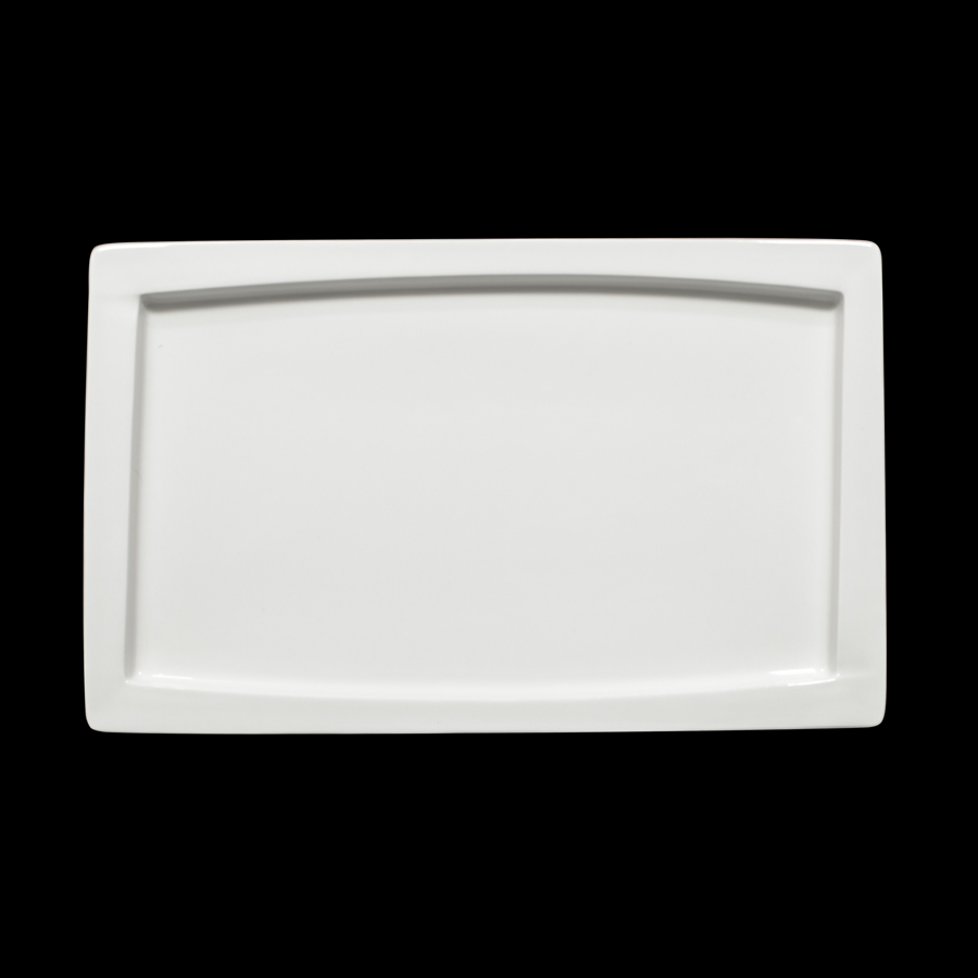 Creme Galerie Vitrified Porcelain White Gastronorm Platter 1/1 25mm Deep