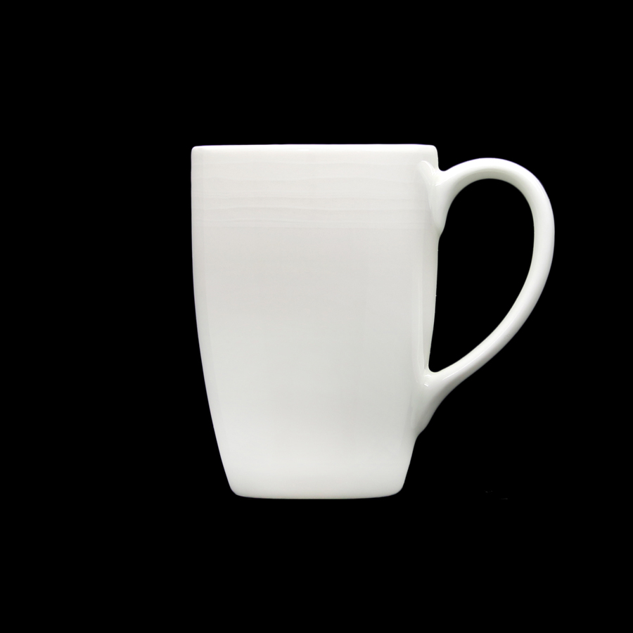 Creme Rousseau Vitrified Porcelain White Mug 28.4cl 10oz