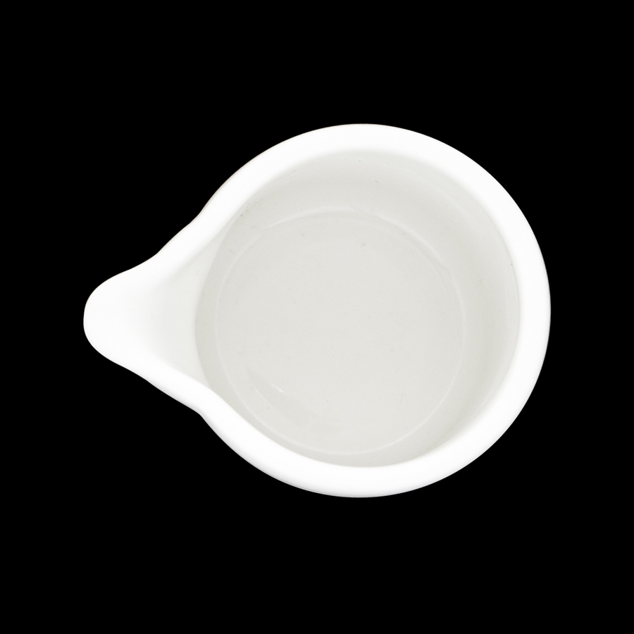 Creme Rousseau Vitrified Porcelain White Unhandled Jug 5cl 2oz