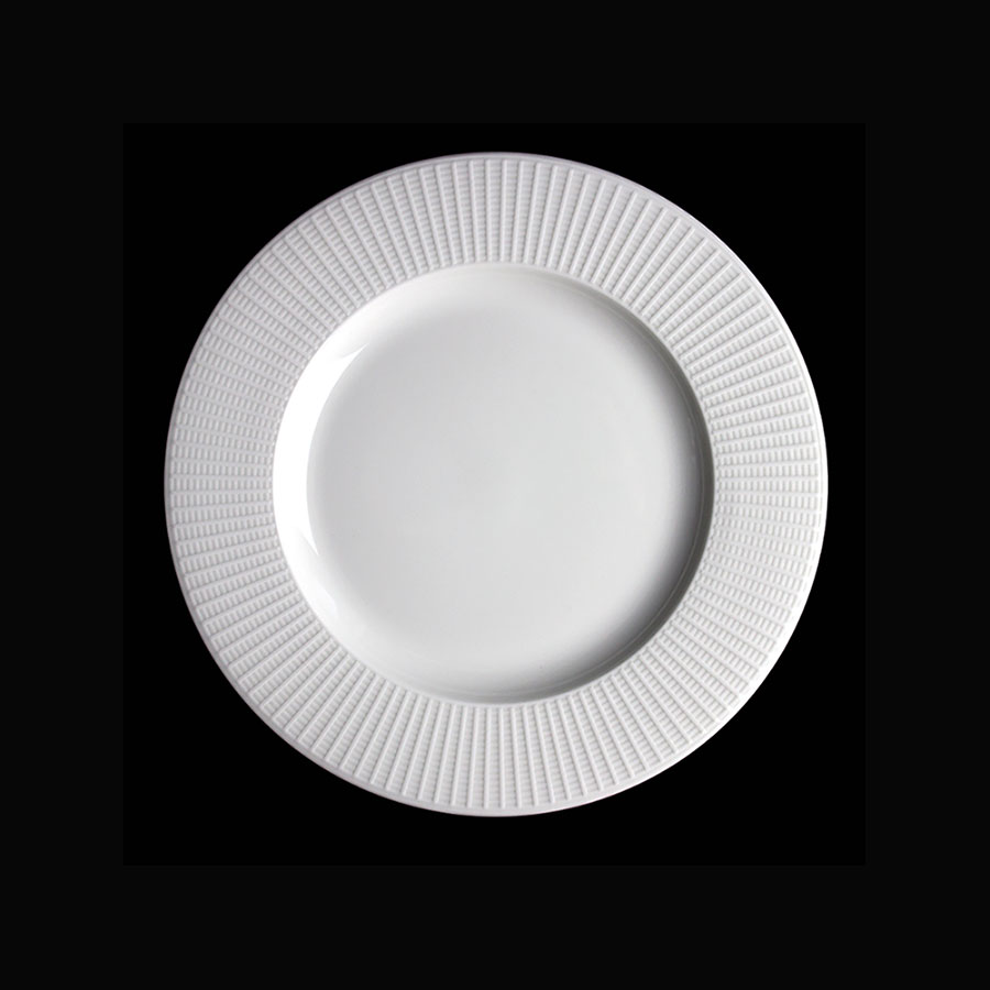 Steelite Willow Vitrified Porcelain White Round Mid Rim Plate 23cm 9 Inch