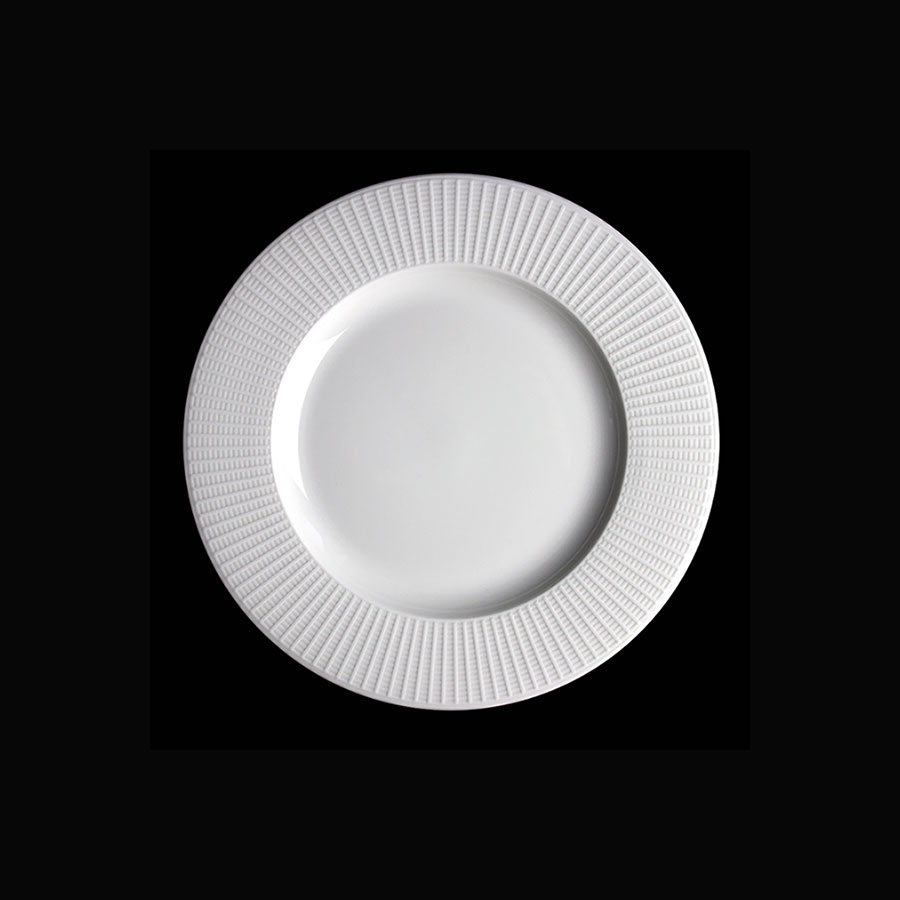 Steelite Willow Vitrified Porcelain White Round Mid Rim Plate 20.25cm 8 Inch