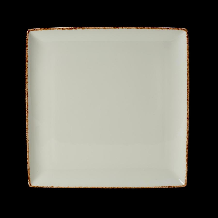Steelite Brown Dapple Vitrified Porcelain Square One 27cmx27cm