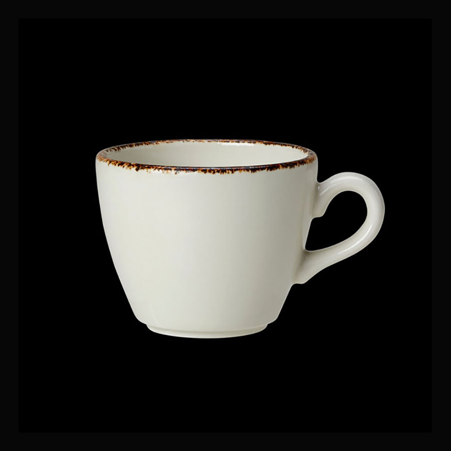 Steelite Brown Dapple Vitrified Porcelain Cup LiV 28.5cl 10oz