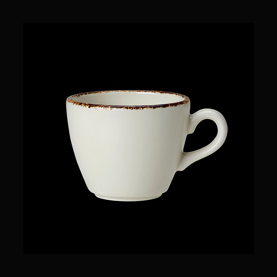 Steelite Brown Dapple Vitrified Porcelain Cup LiV 22.75cl 8oz