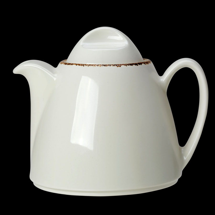 Steelite Brown Dapple Vitrified Porcelain Beverage Pot LiV 35cl 12oz