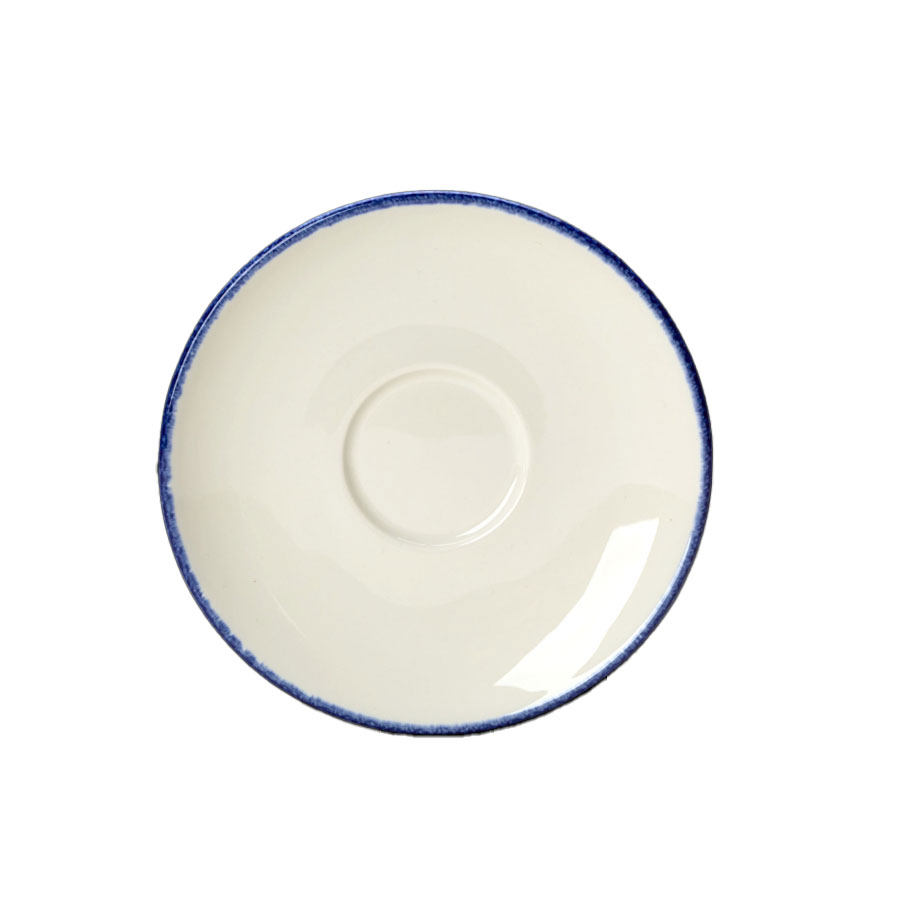 Steelite Blue Dapple Vitrified Porcelain Round Saucer 12.5cm