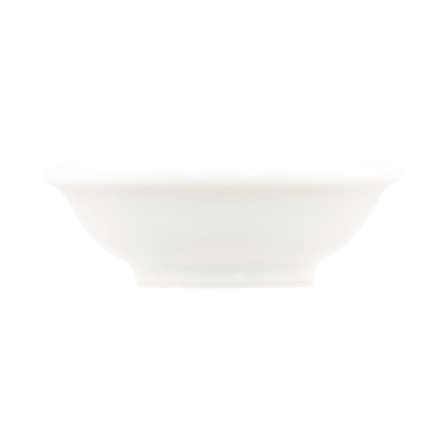 Creme Monet Vitrified Porcelain White Round Dip Dish 7.5x2.45cm