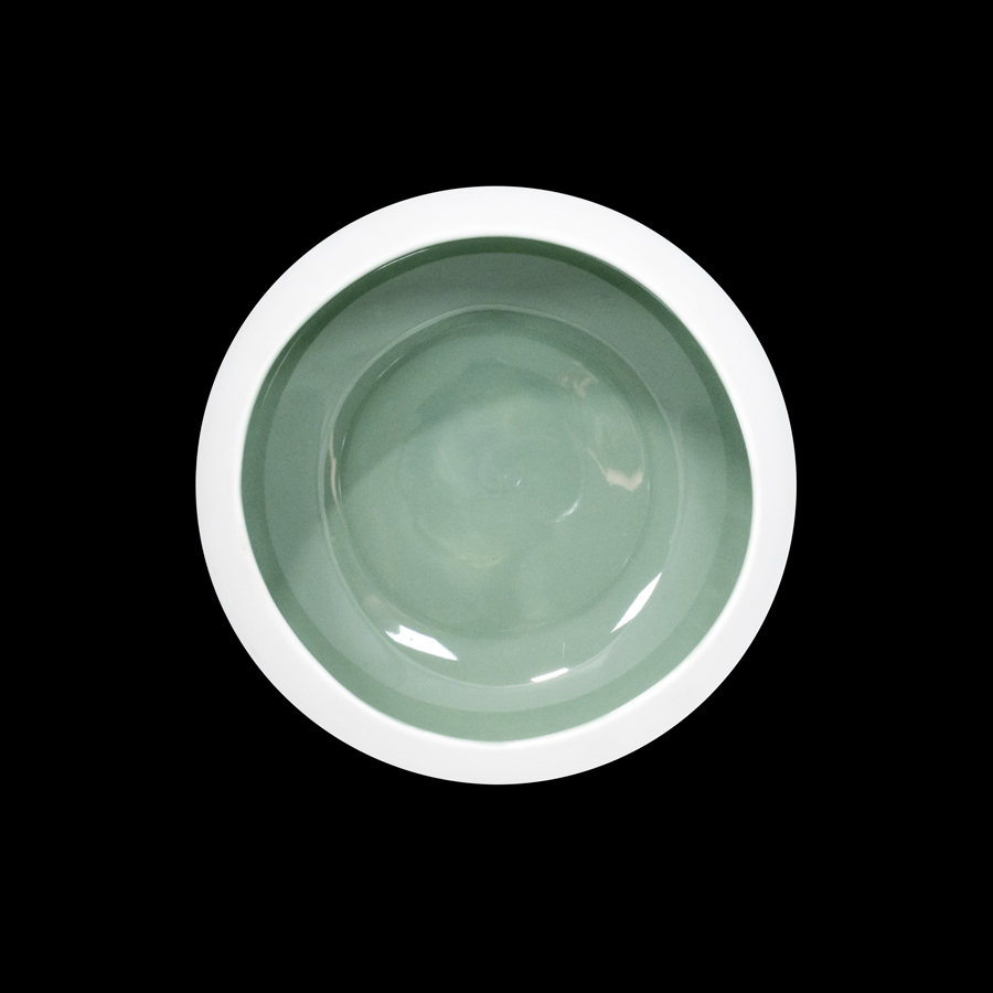 Creme Jouet Vitrified Porcelain Pale Sage Round Bowl 16cm