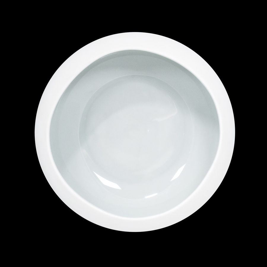 Creme Jouet Vitrified Porcelain Dove Grey Round Bowl 16cm