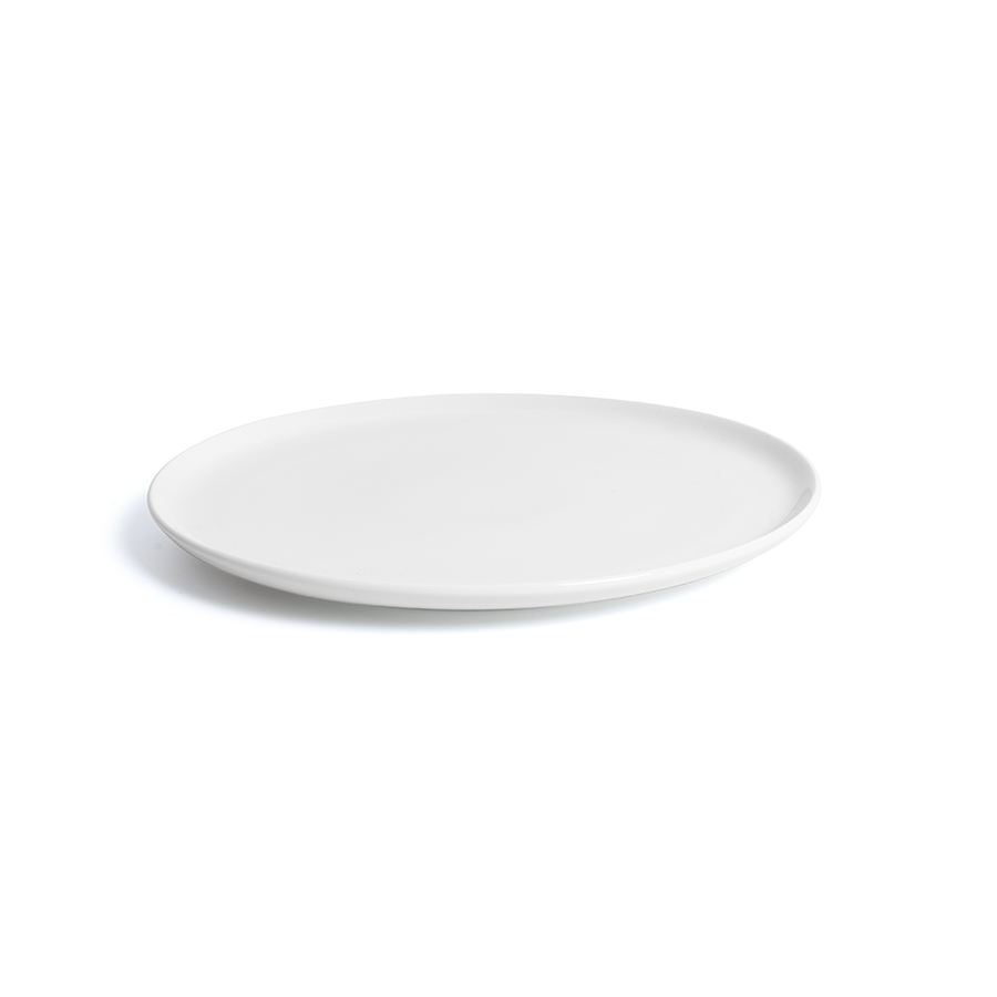 Creme Esprit Vitrified Porcelain White Round Coupe plate 28cm