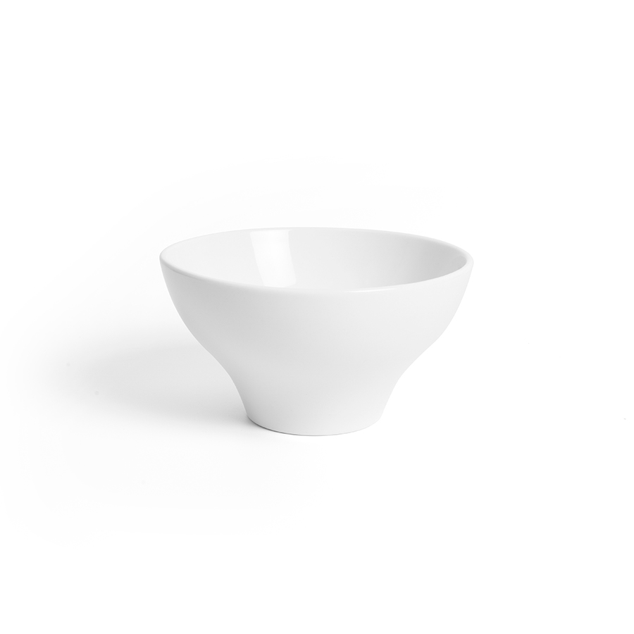 Creme Esprit Vitrified Porcelain White Round Side bowl 14cm