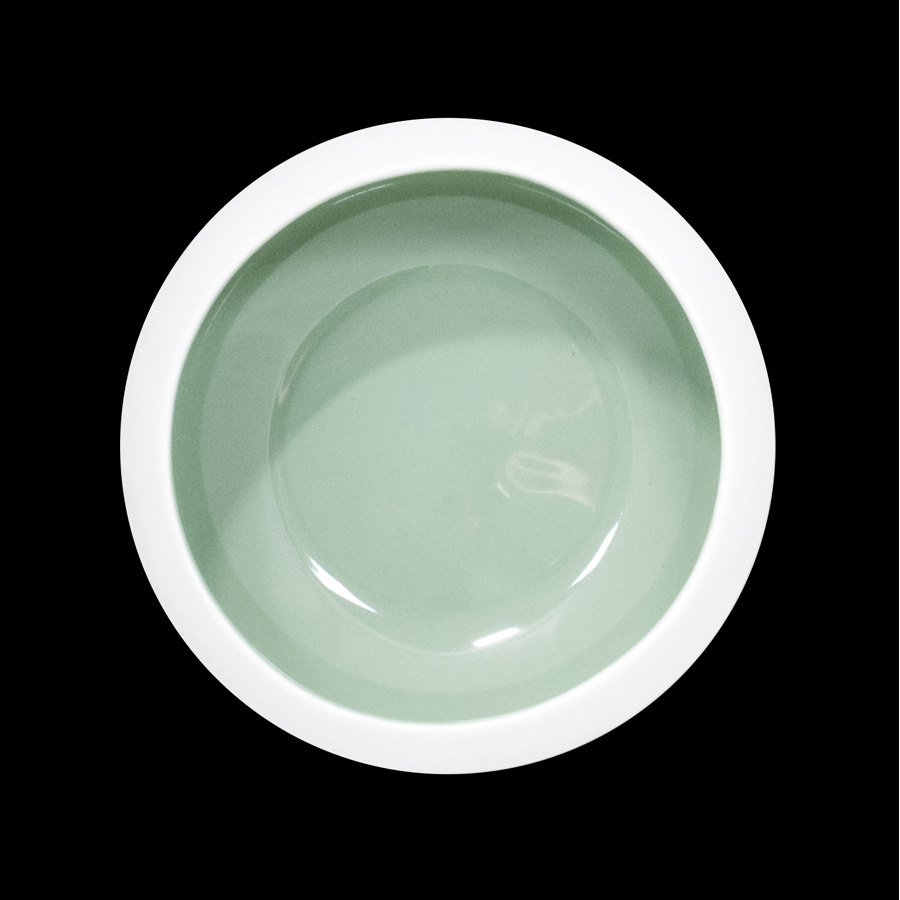 Creme Jouet Vitrified Porcelain Pale Sage Round Bowl 12cm
