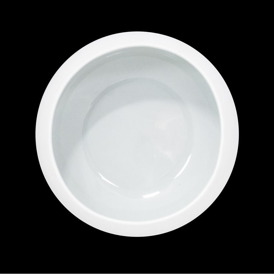Creme Jouet Vitrified Porcelain Dove Grey Round Bowl 12cm