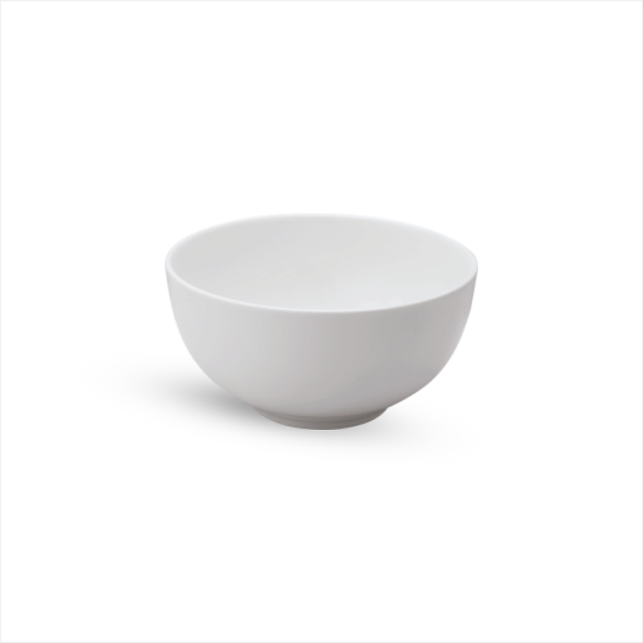 Creme Galerie Vitrified Porcelain White Round Deep Buffet Bowl 23cm